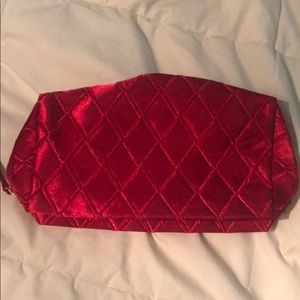 Lancôme Medium Red make up bag clutch